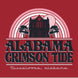 Alabama Crimson Tide - Rainbow Campus Building Cardinal T-Shirt