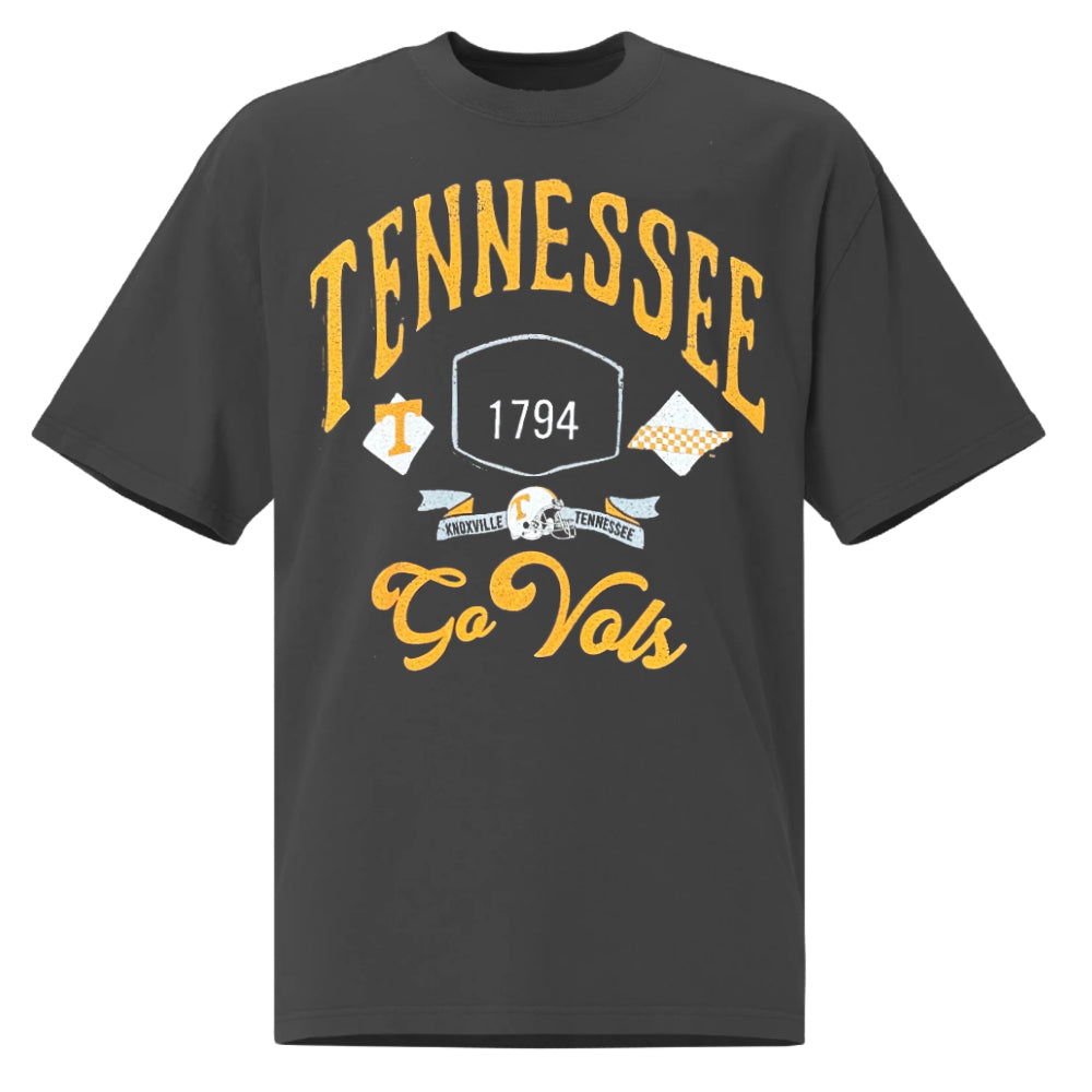 Tennessee Volunteers - Smoke Tennessee Vols Patches Heavyweight Tee T-Shirt