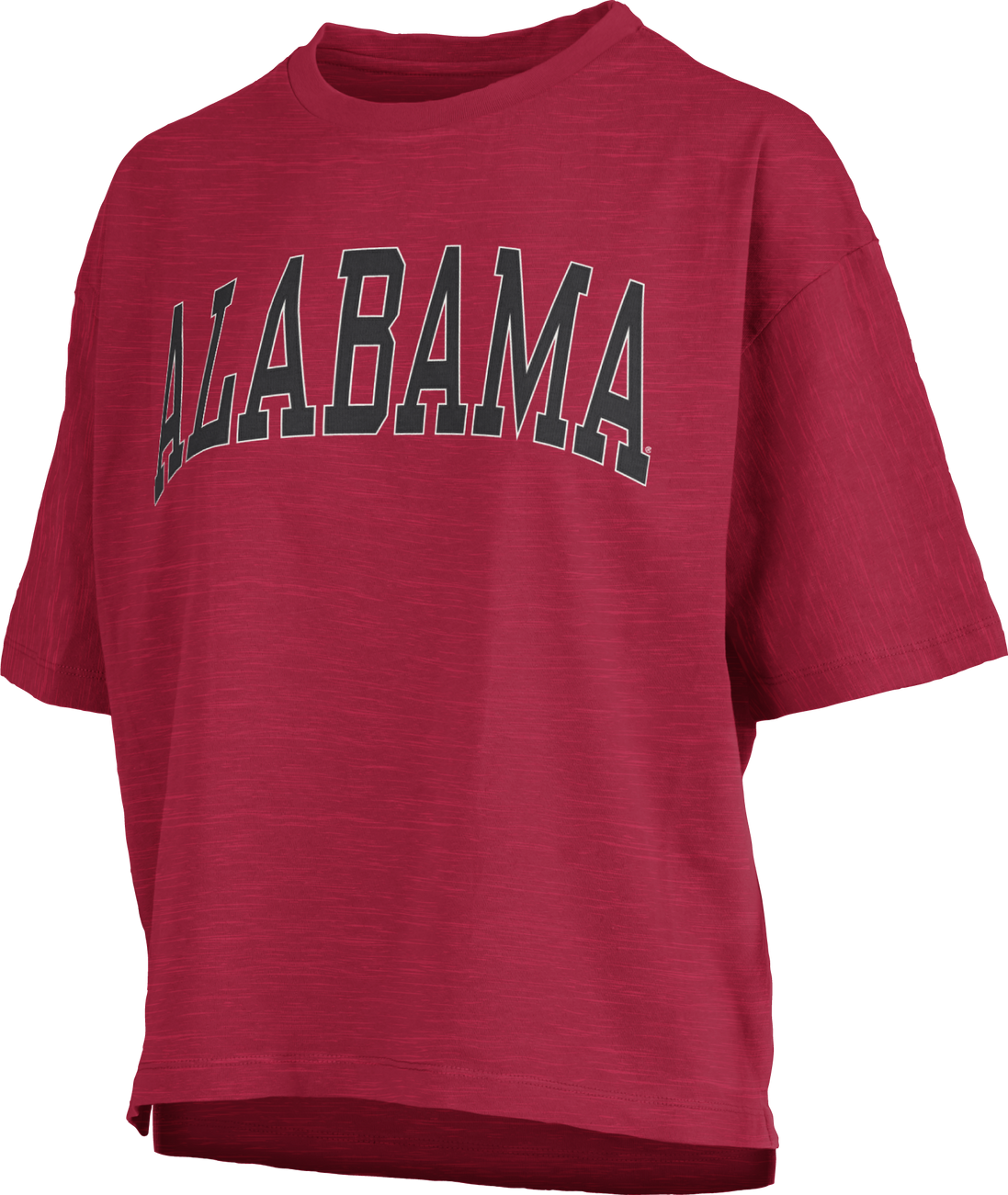 Alabama Crimson Tide "Banner Elk Jersey" - Short-Sleeve Crew-Neck Waist-Length Oversized Slub Top T-Shirt