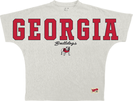 Georgia Bulldogs "Flanigan Modesto" -  Crew-Neck Short Sleeve T-Shirt