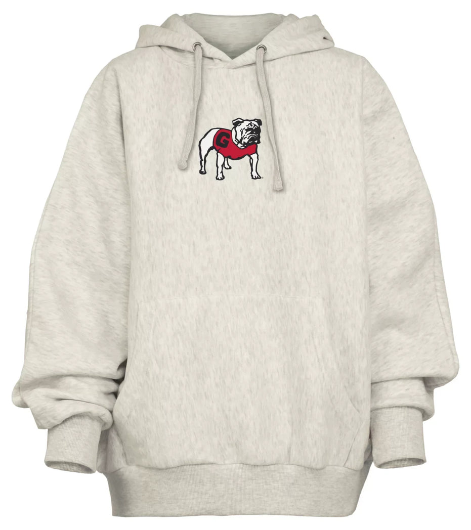 Georgia Bulldogs - "Belvedere" Single-Piece Dolman-Style Oversize Hoodie
