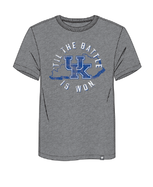 Kentucky Wildcats -Fanatics Victory Pursuit Triblend Grey T-Shirt