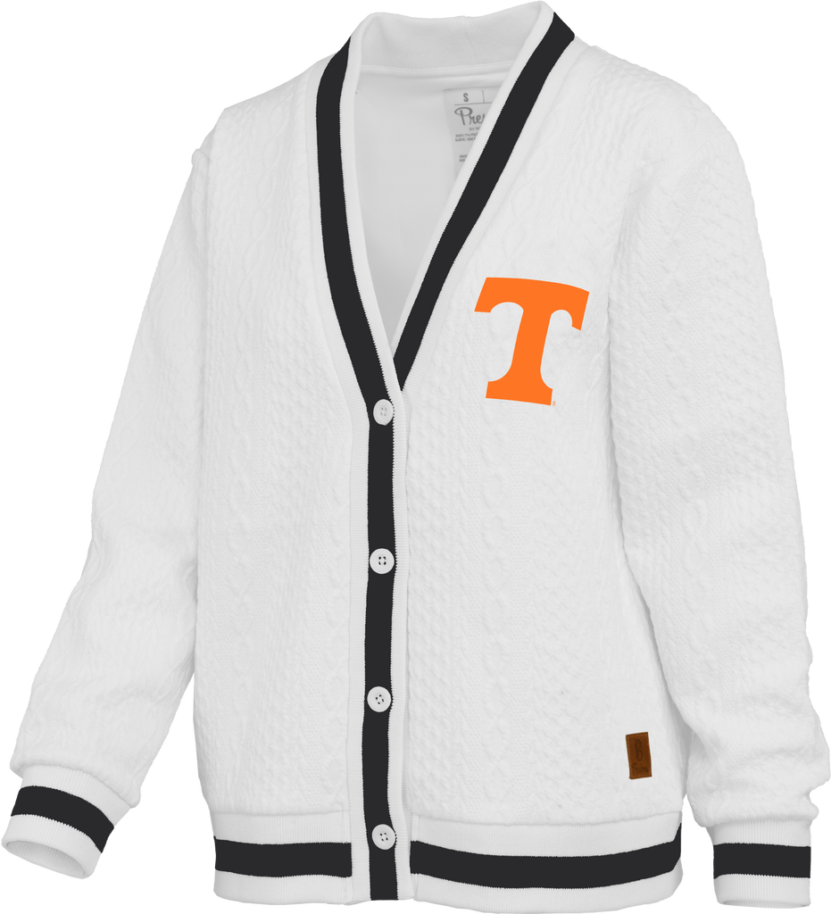 Tennessee Volunteers "North Fork Watertown" - Chunky-Weave Knit 4- Button Cardigan Long Sleeve