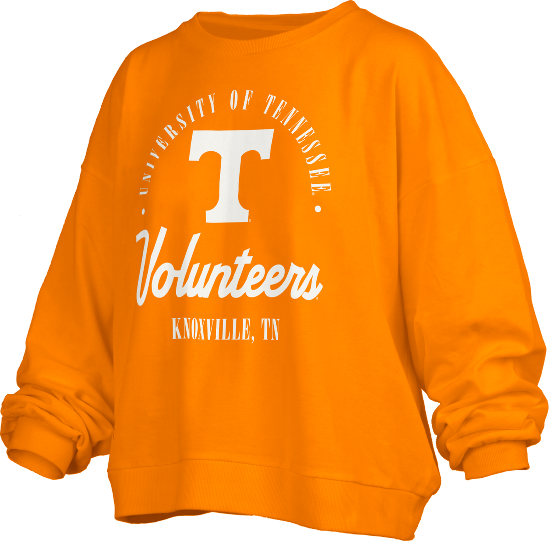 Tennessee Volunteers "Carson Janise" - Crew-Neck Blousant Oversized Fleece Long Sleeve