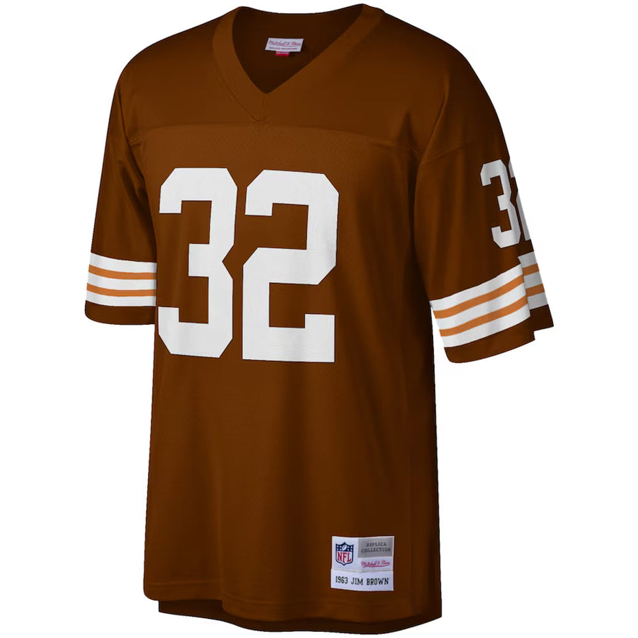 Cleveland Browns - NFL Jim Brown 1963 Brown Jersey