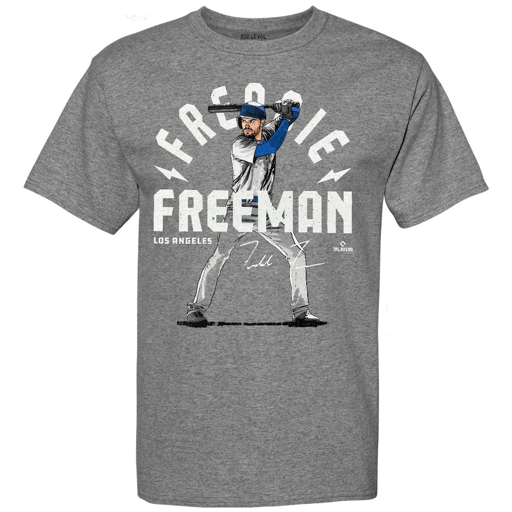 Los Angeles Dodgers - Freddie Freeman Heather Gray Adult T-Shirt