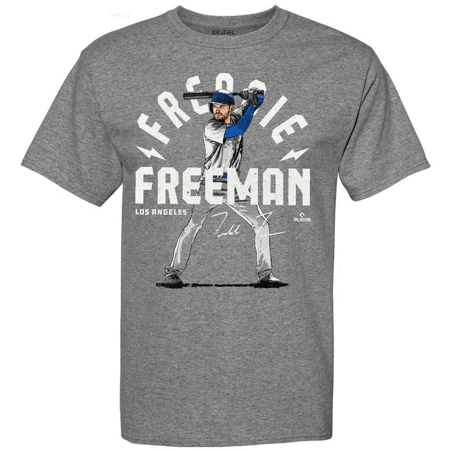 Los Angeles Dodgers - Freddie Freeman Heather Gray Adult T-Shirt