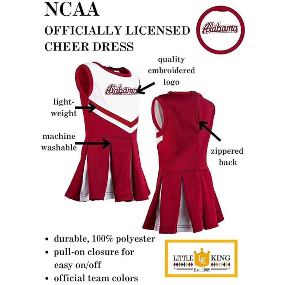 Alabama Crimson Tide Girls Infant Time for Recess Cheer Dress