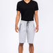 Cotton Blend Lounge Sweat Shorts with Zipper Pockets