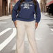 Plus Size Graphic Kangaroo Pocket Drawstring Hoodie