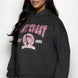Plus Size Graphic Kangaroo Pocket Drawstring Hoodie