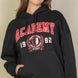 Graphic Kangaroo Pocket Drawstring Hoodie