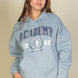 Graphic Kangaroo Pocket Drawstring Hoodie