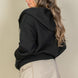 Graphic Drop Shoulder Zipper Up Hoodie