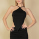 Backless V-hem Halter Top & Mini Skirt Set