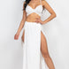 Bra Top & Side Slit Maxi Skirt