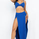 Bra Top & Side Slit Maxi Skirt
