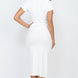 Short Sleeve Ribbed Top & Midi Skirt Set