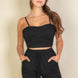 Bustier Cami Top & Slant Pocket Wide Shorts