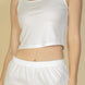 Flat Back Rib 3 Pieces Cami Top With Pants And Long Cardigan Set