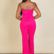 Strapless Corset Top & Flare Pants Set