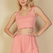 Crop Tank Top And Shorts Set