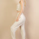 French Terry Elastic Waist Tank Top & Joggers Set