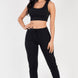 French Terry Cropped Tank Top & Joggers Set