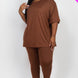 Plus Size Oversized T-shirt & Leggings Set