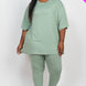 Plus Size Oversized T-shirt & Leggings Set