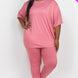 Plus Size Oversized T-shirt & Leggings Set