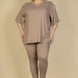 Plus Size Oversized T-shirt & Leggings Set