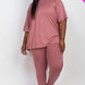 Plus Size Oversized T-shirt & Leggings Set