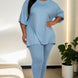 Plus Size Oversized T-shirt & Leggings Set