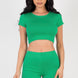 Short Sleeve Crop Top & Shorts Set