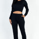 French Terry Elastic Waist Pullover & Joggers Set