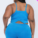 Plus Size Split Back Cami Top & Shorts Set