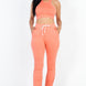 Crop Tank Top & Ruched Pants Set