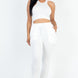 Crop Tank Top & Ruched Pants Set