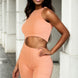 Ribbed Cropped Tank Top And Biker Shorts Set