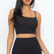 Ribbed Cami Crop Top & Ruched Shorts Set