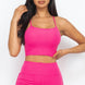 Ribbed Cami Crop Top & Ruched Shorts Set