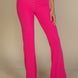 Ribbed Mock Neck Crop Tank Top & Bootcut Pants Set