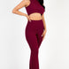 Ribbed Mock Neck Crop Tank Top & Bootcut Pants Set