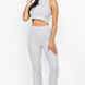 Ribbed Mock Neck Crop Tank Top & Bootcut Pants Set