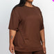 Plus Size Loose Fit Top & Biker Shorts Set