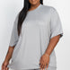 Plus Size Loose Fit Top & Biker Shorts Set