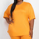 Plus Size Loose Fit Top & Biker Shorts Set