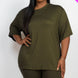 Plus Size Loose Fit Top & Biker Shorts Set