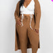 Plus Size Ribbed Long Cardigan & Leggings Set
